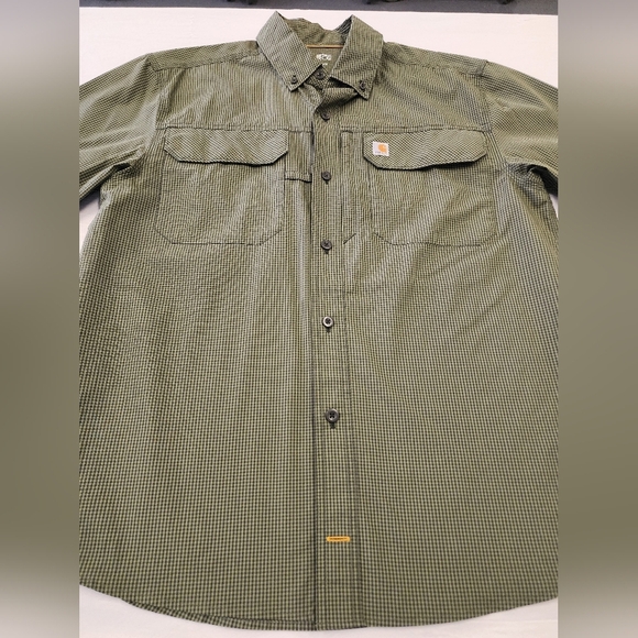 Carhartt Men's Green Force Relax-Fit Lightweight Short Sleeve, sz MD - Picture 9 of 14